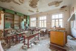 Chernobyl Exclusion Zone - Abandoned school in Mashevo Ukraine (ЧЗО, школа в Машево)