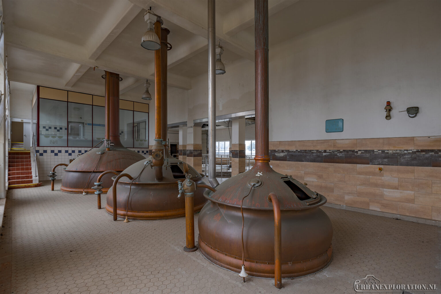 Abandoned brewery photographed during urban exploration