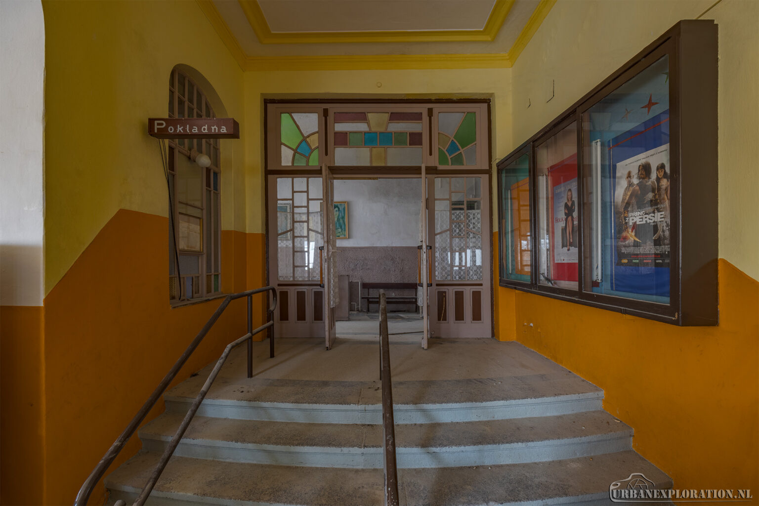 Abandoned cinema in the Czech Republic photographed during urban exploration