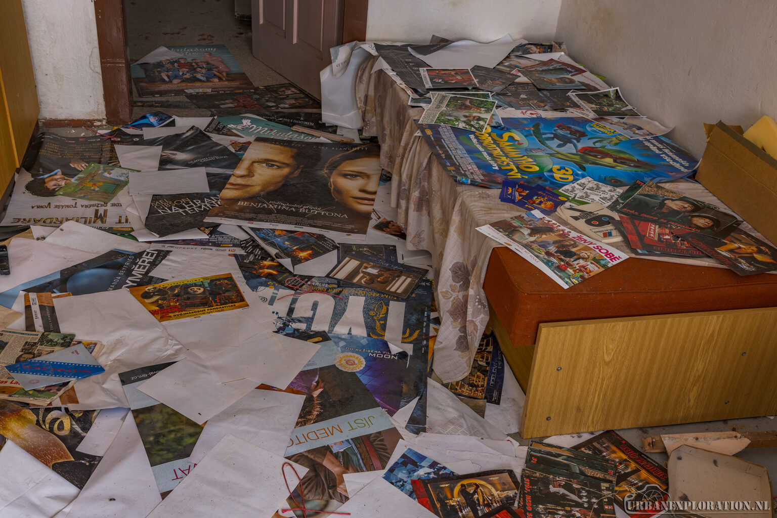 Abandoned cinema in the Czech Republic photographed during urban exploration