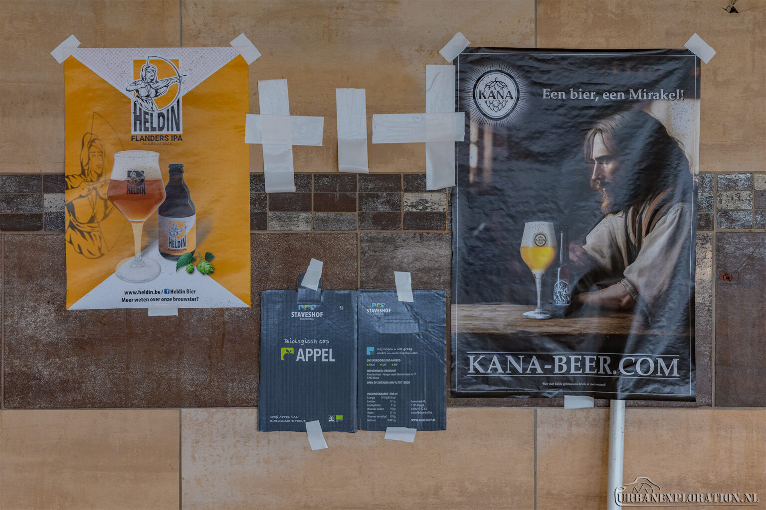 Interior of an abandoned brewery photographed during urban exploration