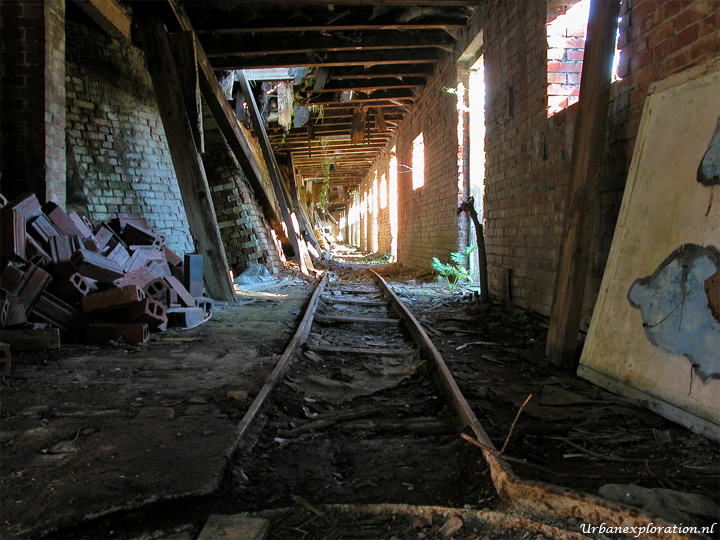 Abandoned brickworks photographed during urban exploration