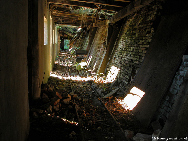 Abandoned brickworks photographed during urban exploration