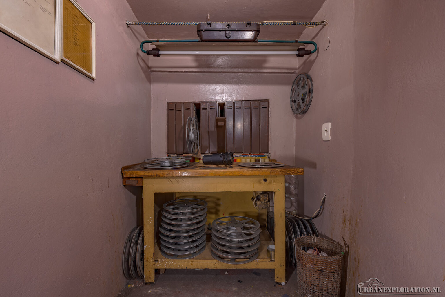 Abandoned cinema in the Czech Republic photographed during urban exploration
