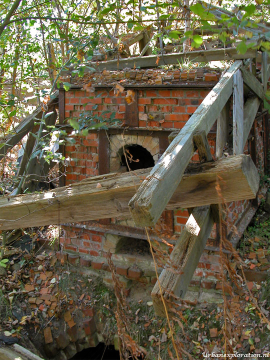 Abandoned brickworks photographed during urban exploration