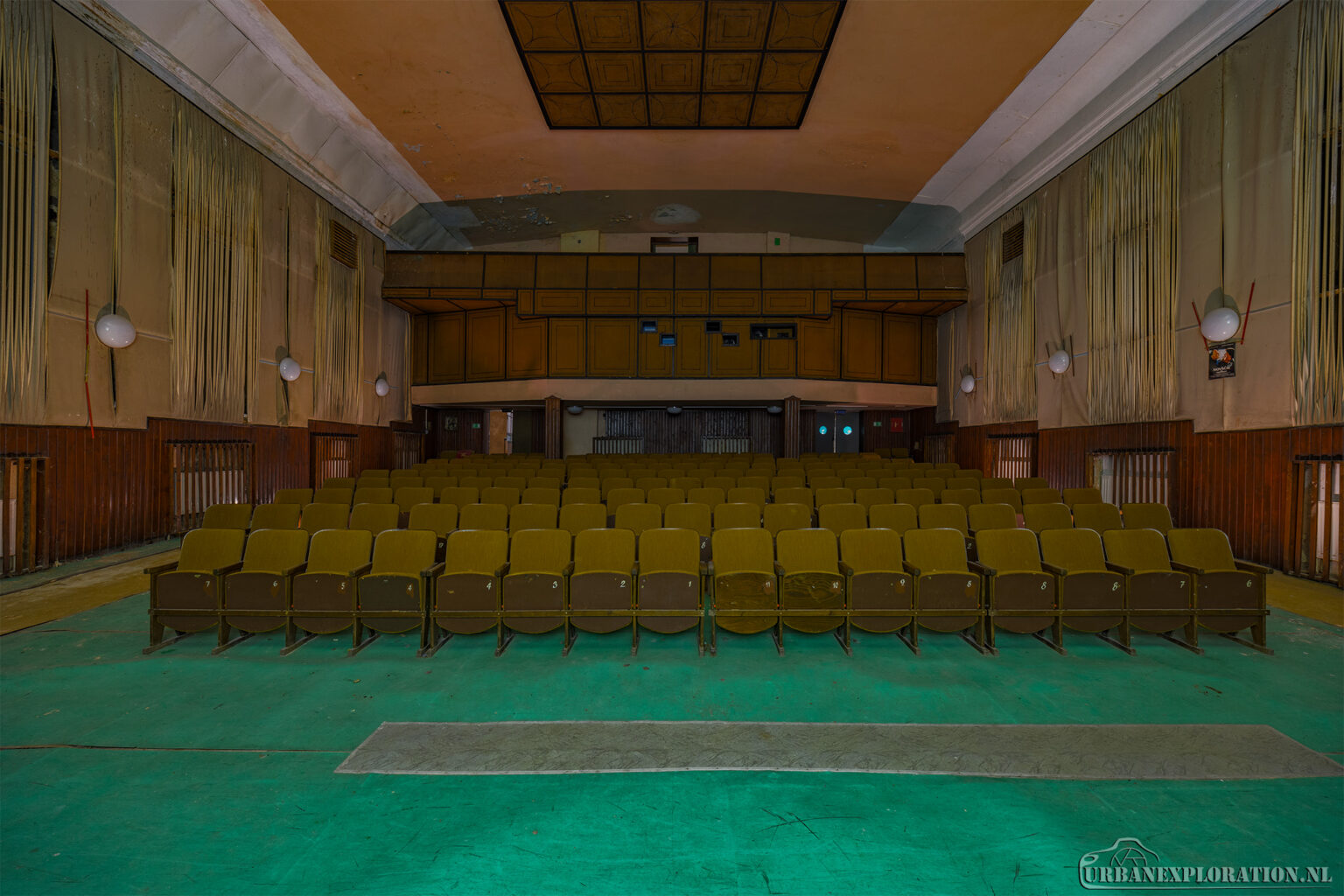 Abandoned cinema in the Czech Republic photographed during urban exploration