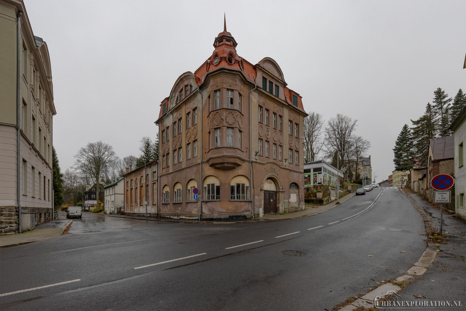 Abandoned cinema in the Czech Republic photographed during urban exploration