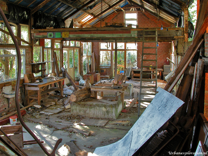 Abandoned brickworks photographed during urban exploration