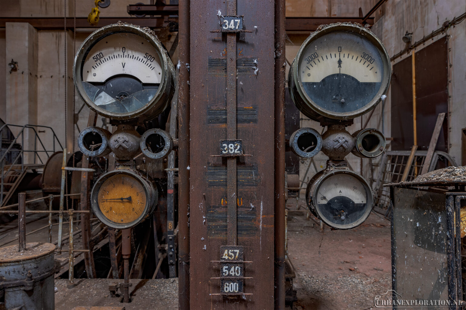 Abandoned Wendel One coal mine in France photographed during urban exploration