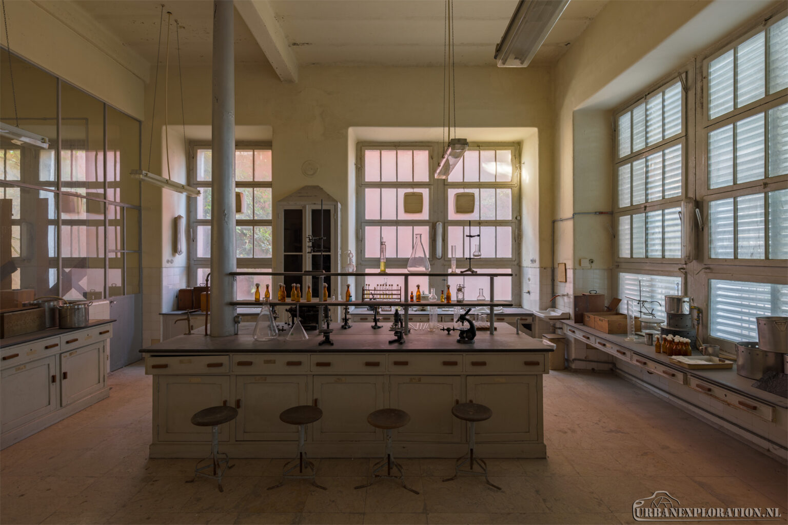 Abandoned school of pathology in Portugal photographed during urban exploration