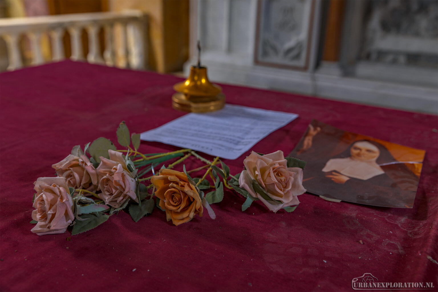 Abandoned hospital church in Italy photographed during urban exploration
