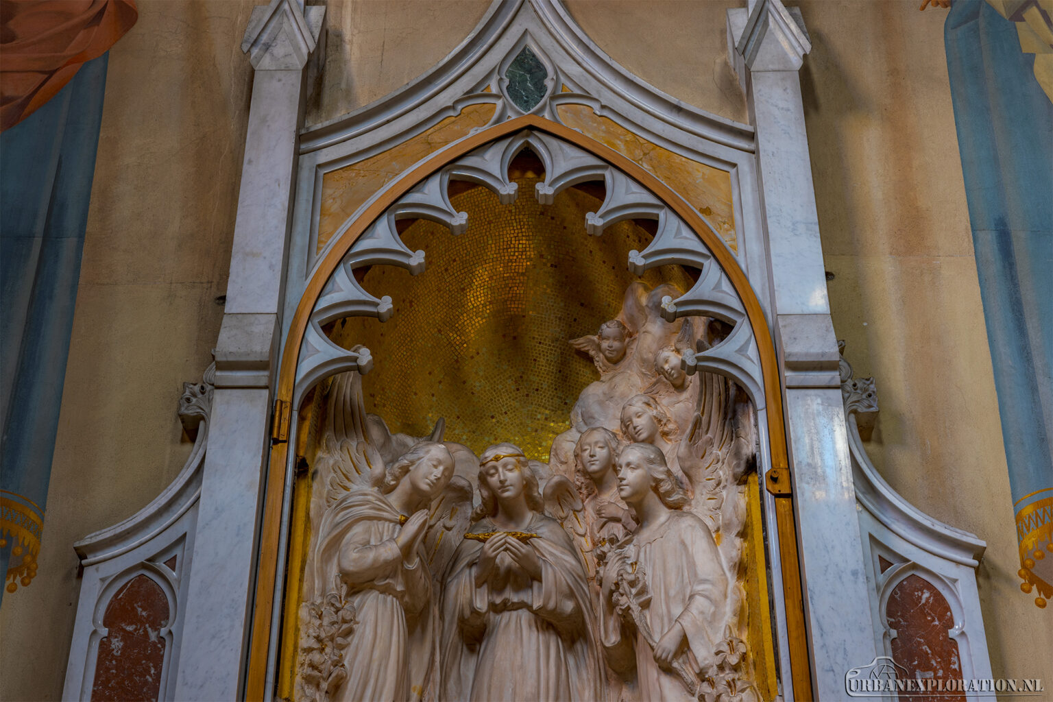 Abandoned hospital church in Italy photographed during urban exploration